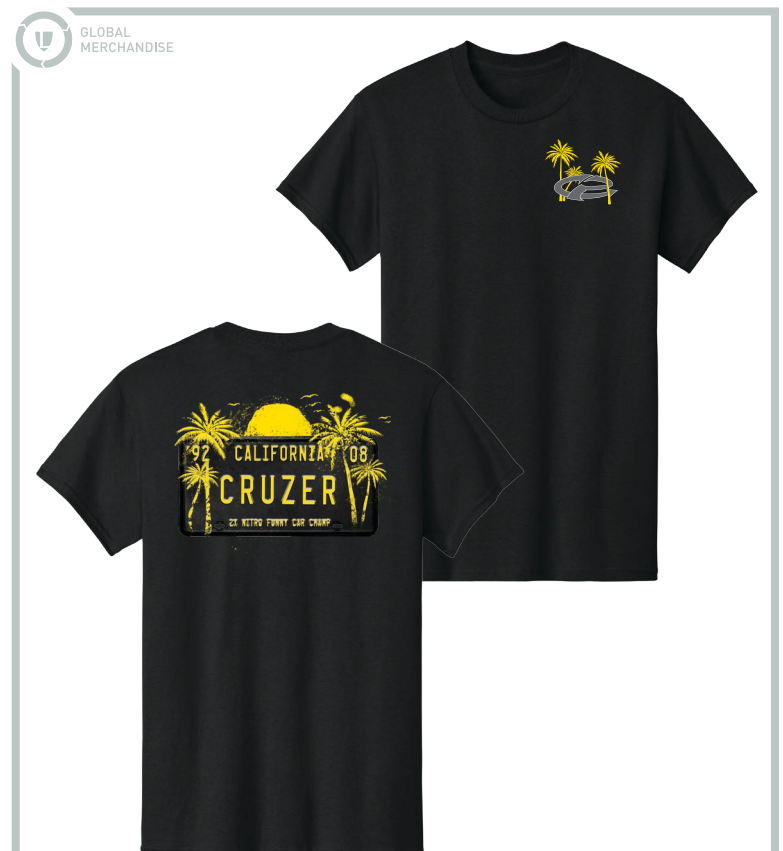 California Dreaming T-Shirt Black & Yellow