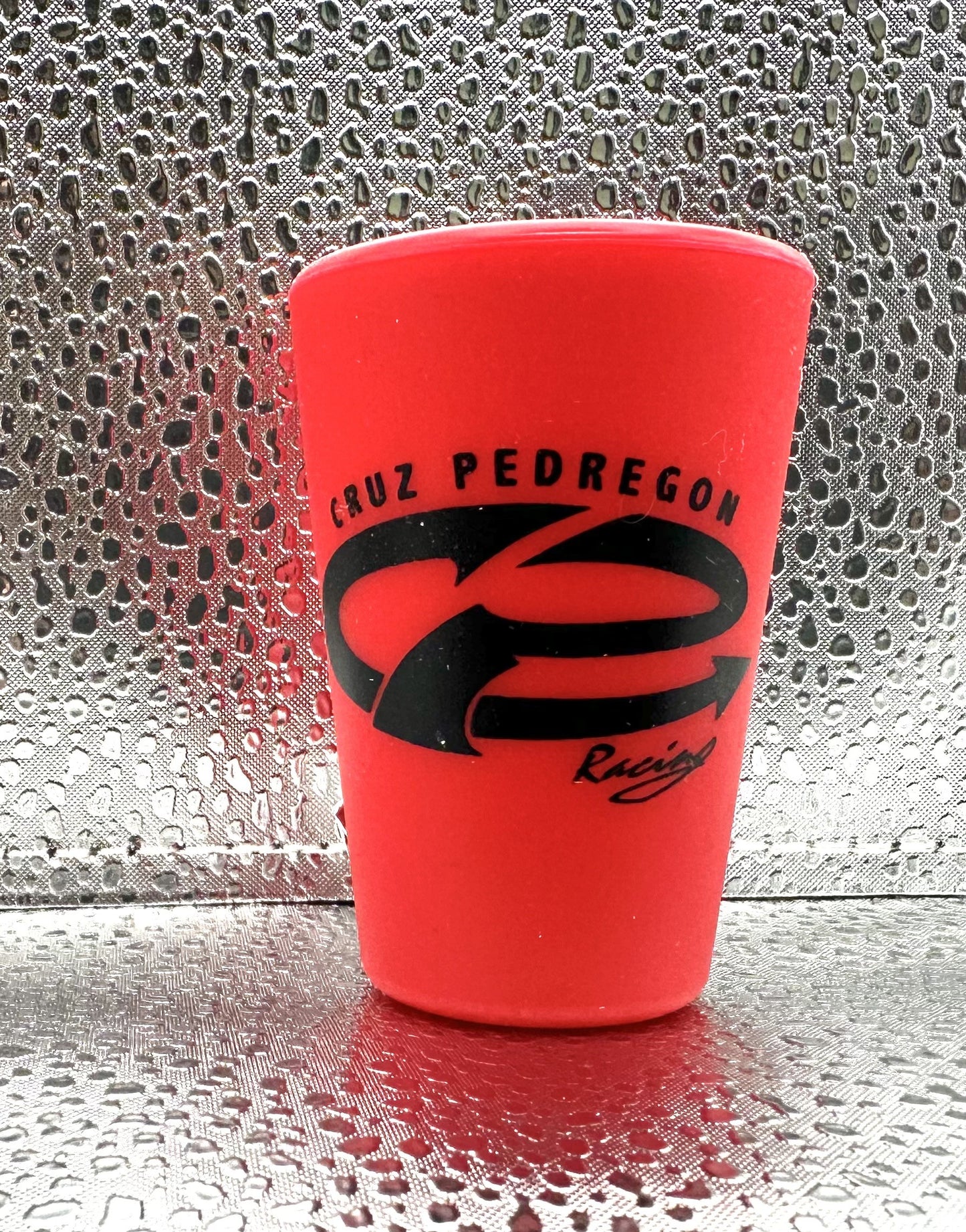 Silicone Cruz Pedregon Racing Red Shot Glass